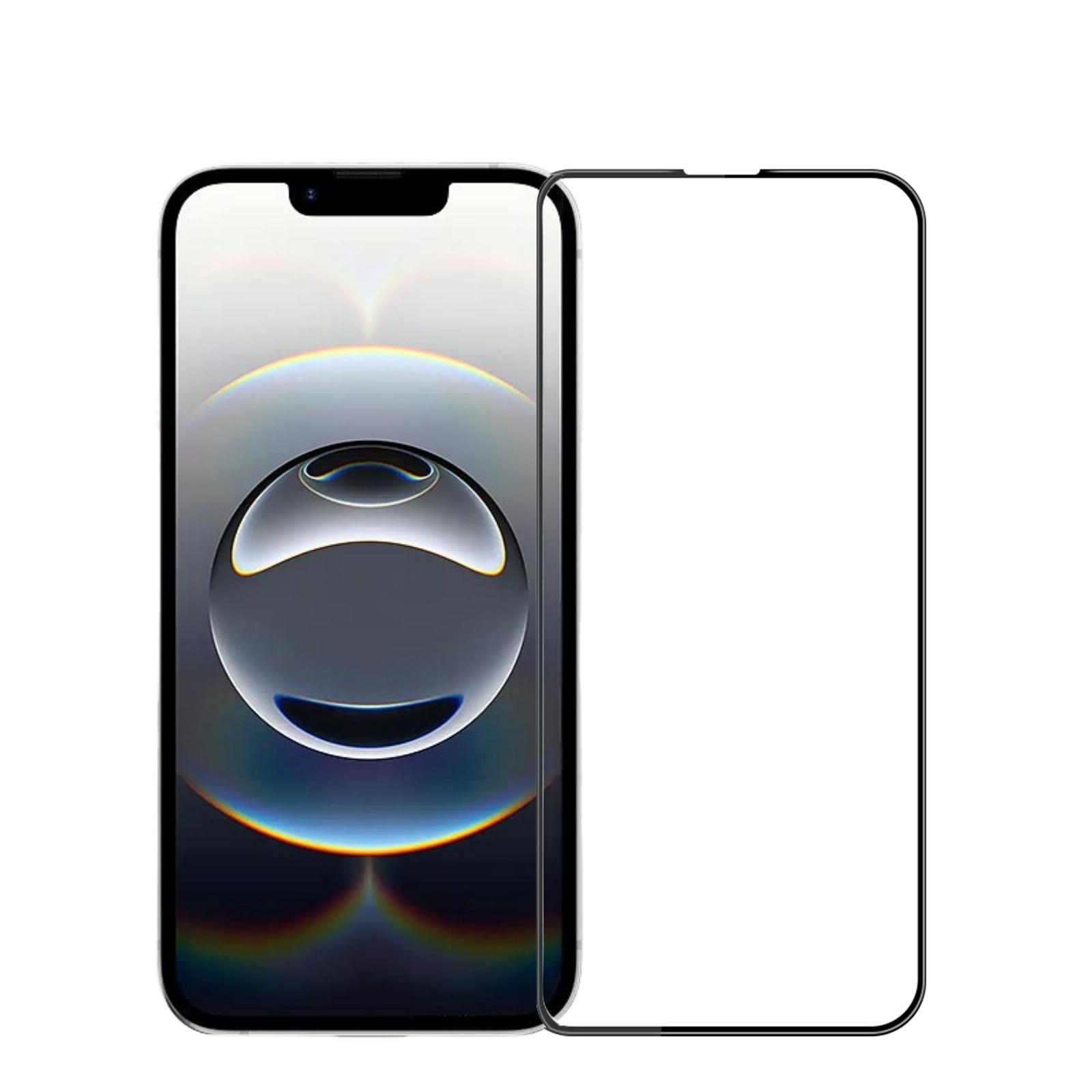 

For iPhone 16e Screen Protector MOFI 9H 3D Curved Tempered Glass Film Black