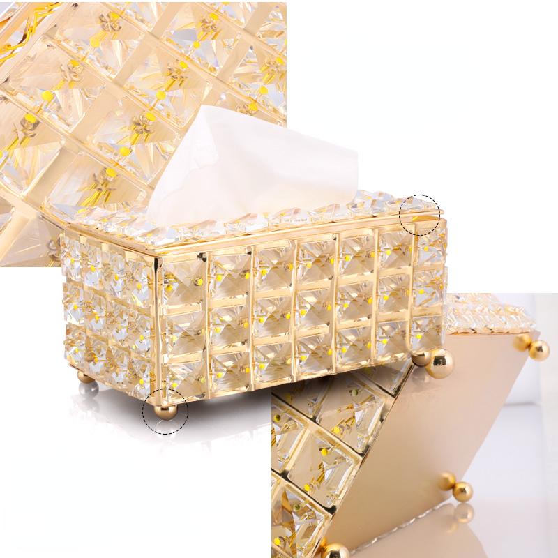 Crystal Rubik's Cube Napkin Holder Crystal Tissue Box Holder Bedroom Office Hotel Cafe Coffee Shop Bar