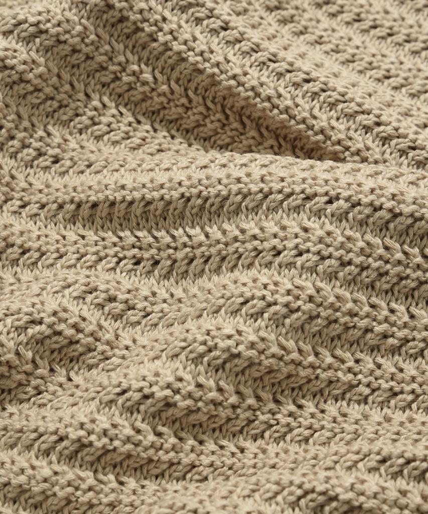 Covernat V-Neck Knit Vest Beige