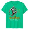 Muay Thai Skeleton Mma Unisexs T Shirt Mixed Martial Arts Cotton Graphic Tee