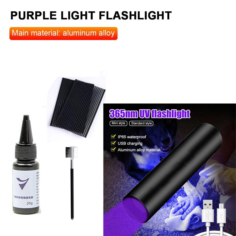 V-Light Technology Hair Extension Set Wig
