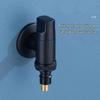 TLXT Matte Black Washing Machine Faucet with Quick Connect & Stop Valve