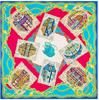 130cm*130cm  Luxury Brand Jug Poker Chain Print Silk Scarf For Women Headband,New Twill Large Square Scarves Female Shawls