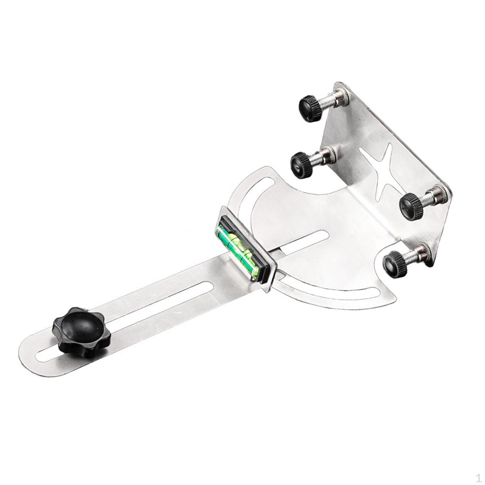 Wall Level Mount Multi Angle Rotation Bracket Stainless Steel Professional 10x5.9x18.9cm for DIY