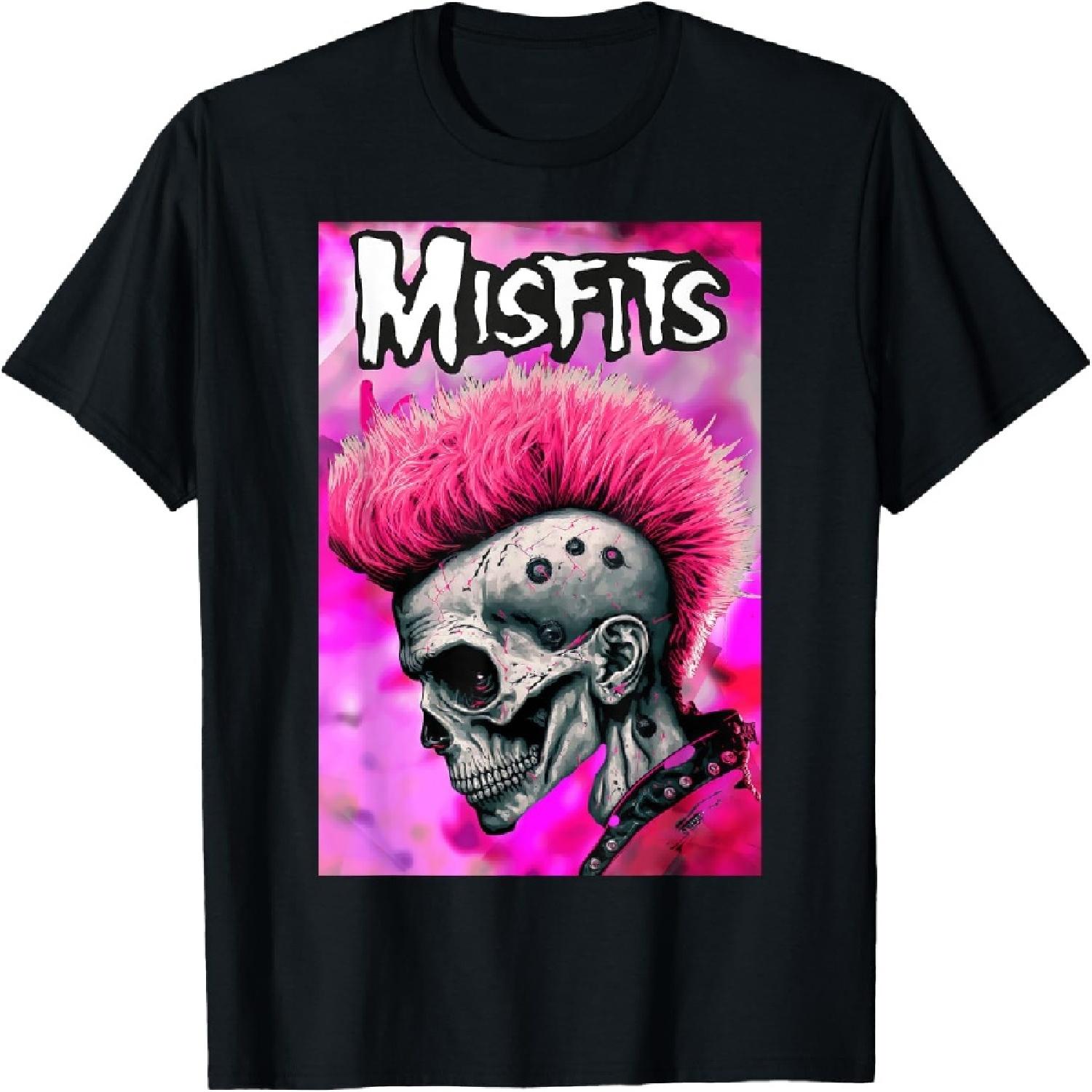 

Pink Misfits Skull Fan Art T-Shirt XXXXXL різнокольоровий