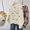 Beaded Bow Chic Knitted Cardigan Niche Design Sweater Women's Top