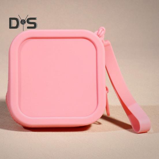 Münzgeldbörse für Münzen, Kopfhörer, Dokumente, Silikon, leicht, glatt, mit Reißverschluss, Schlüsselanhänger, Ringhalter, tragbare Tasche für den täglichen Gebrauch, Einkaufen, Pendeln