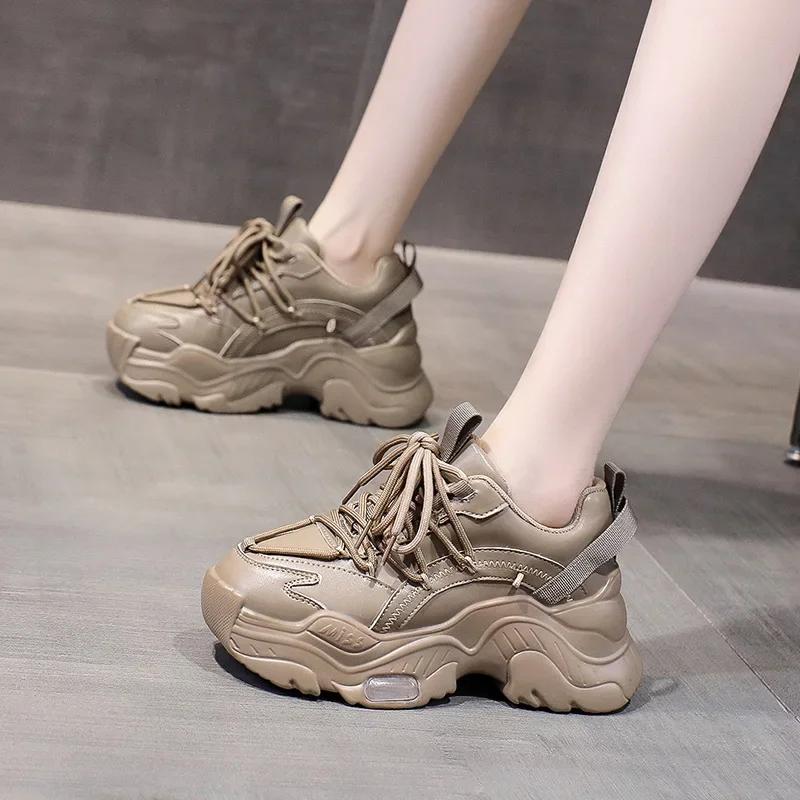 Damenschuhe in großen Größen 41-43 Sommer Neuheit super angesagte Dad Shoes für dicke Füße, breite Füße, dicke Sohle, atmungsaktive Sportschuhe