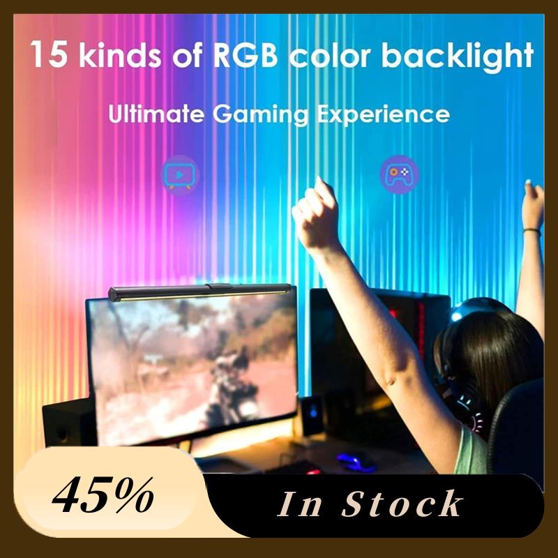 

A60Z Top LED Desk Lamp Monitor Light Bar Eye-Care Stepless Dimming Lighting USB Table Lamp Computer Light Bar For Work/Gaming чорний