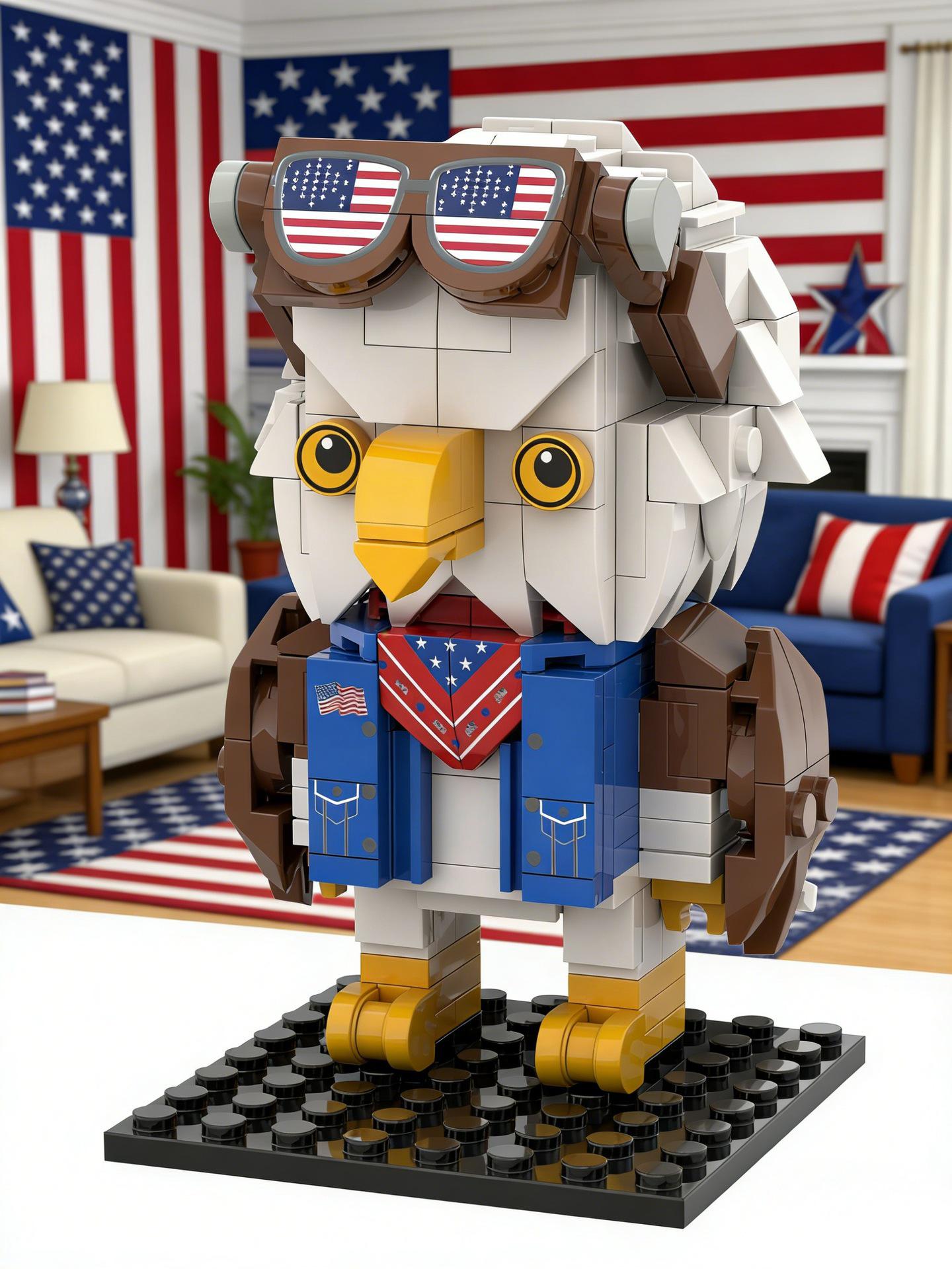 Cross Eagle 250th Anniversary Commemorative Building Block Model Custom Acrylic, consult separately