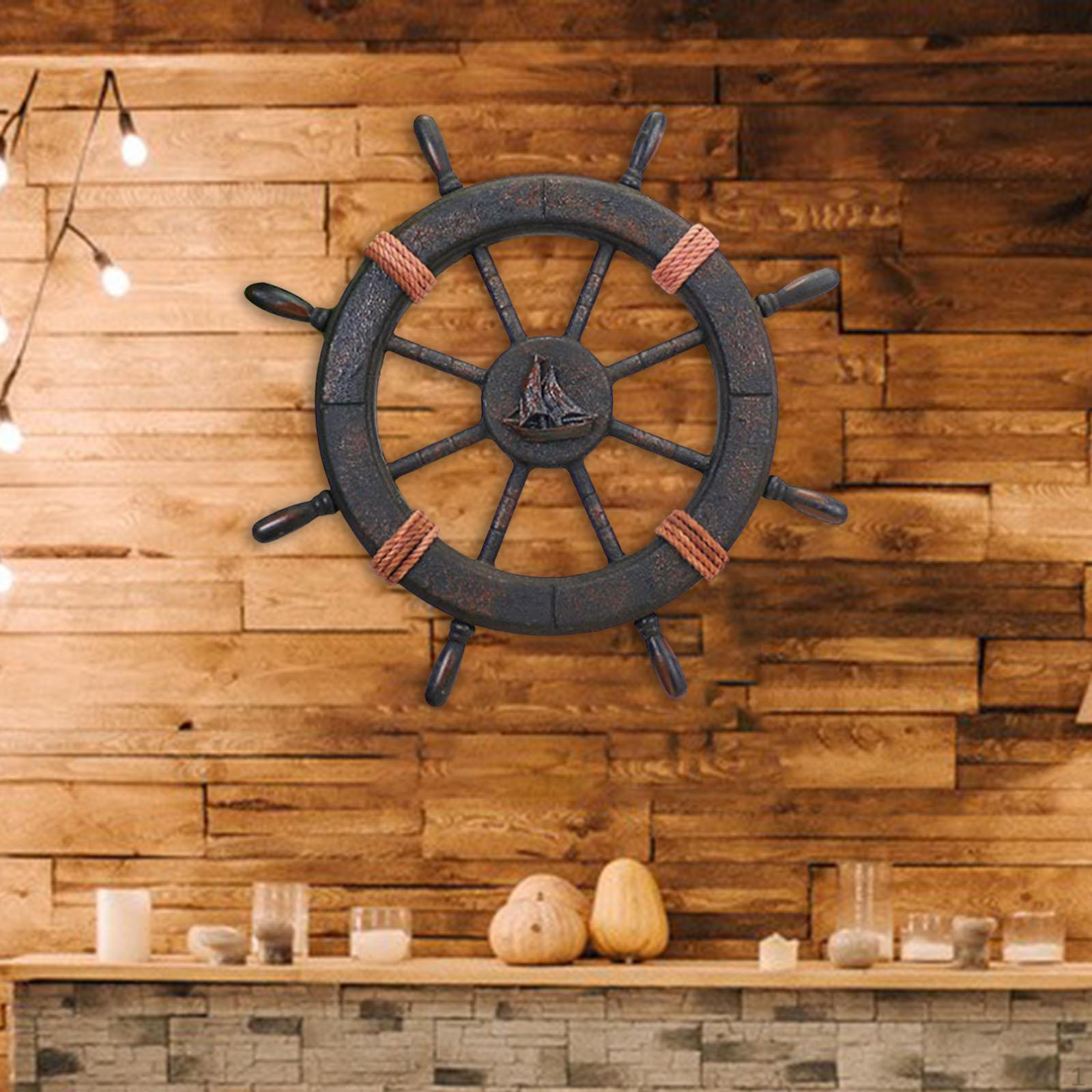 Ручная работа, Морской штурвал, Декор для домов в пляжной тематике A