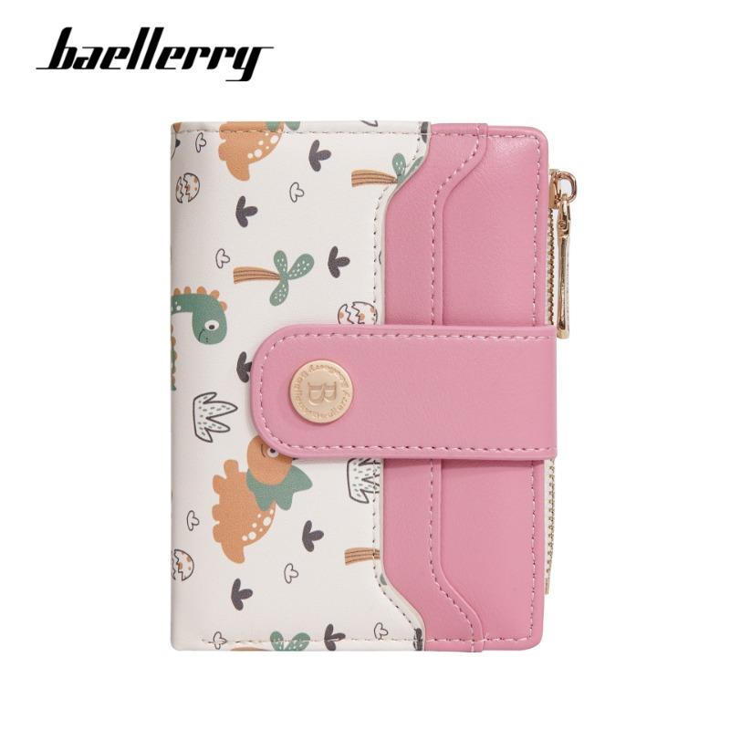 

Новый милый женский кошелек с мультяшным медведем на кнопке, кошелек для мелочи на молнии розы красного