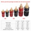 1 Pair High Current Pure Copper Terminal 333 555 Series Lithium Battery Inverter Wire Bolt M5 M6 M8 M10 Thread Screw Red Black