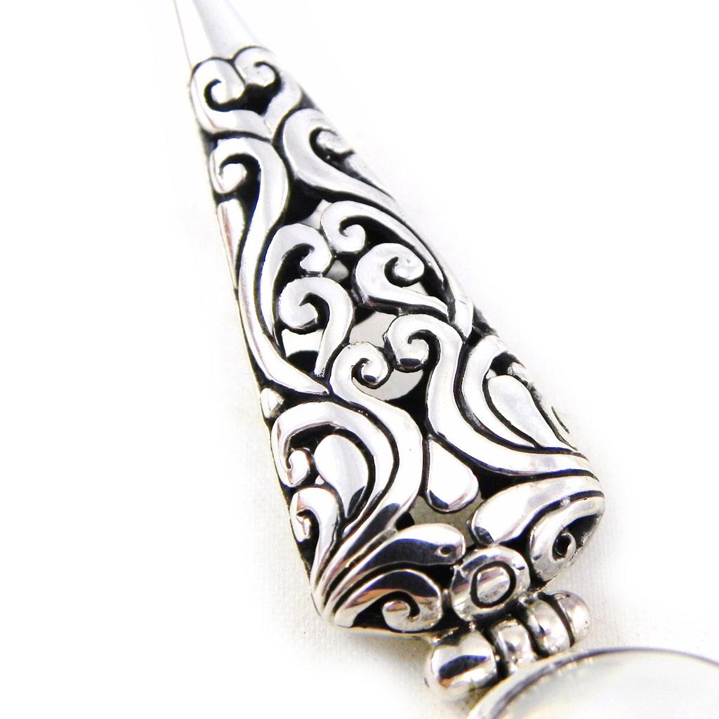 Les Trésors De Lily [D5888] - White 'Sapa' Silver Pendant