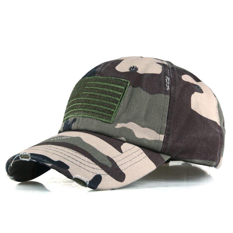 American Flag Pure Color Baseball Cap Men's Cotton Summer Hat Sun Protection Sun Hat Women's Summer Hat Cross-Border Hot Hat