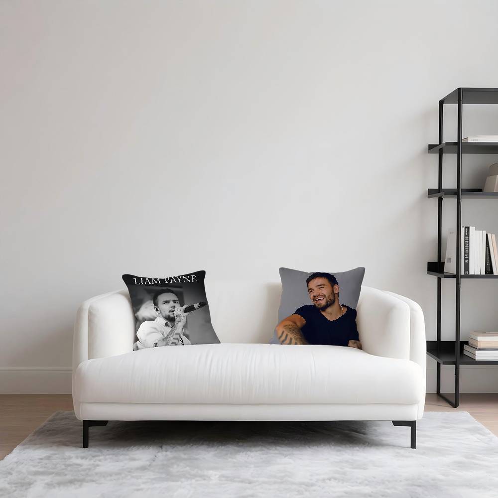 Singer L-LiamS P-Payne Pillow Covers Cartoon Sofa Decorative Home Double-sided Printing Short Plush Cute Cushion Cover