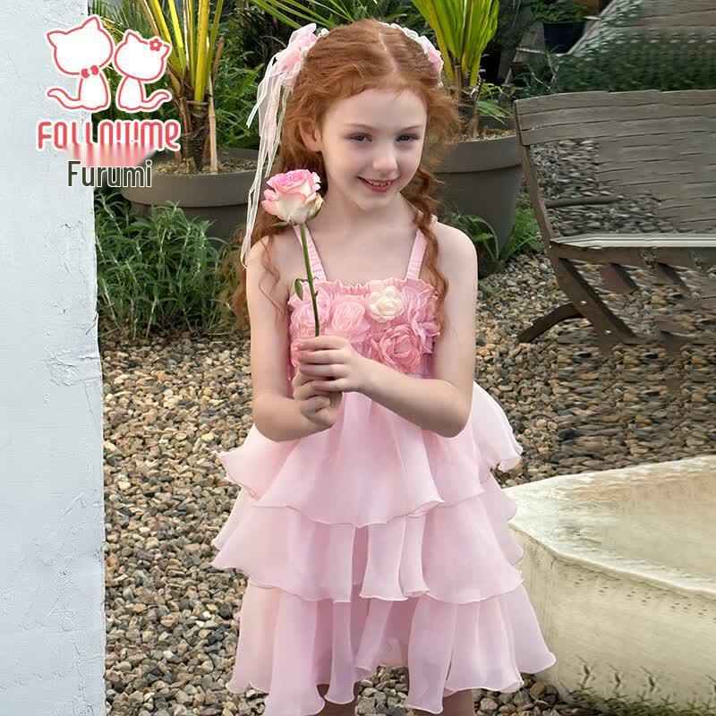 Fuluomi Girls' Sweet Princess Camisole Dress