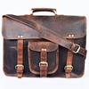 Handmade Buffalo Leather Laptop Messenger Bag: Full-Grain Computer Bag