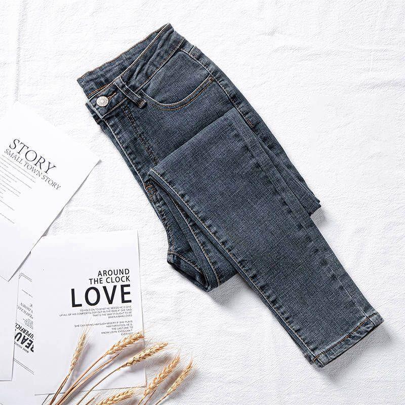

Women s High-Waist Fleece-Lined Skinny Jeans - Slimming Bodycon Pencil Pants for Autumn/Winter 2025 31