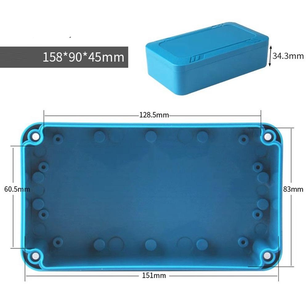 IP67 Waterdichte Behuizing Aansluitdoos ABS Kunststof Blauwe Kleur Elektronische Projectbehuizing Elektrische Projectdoos