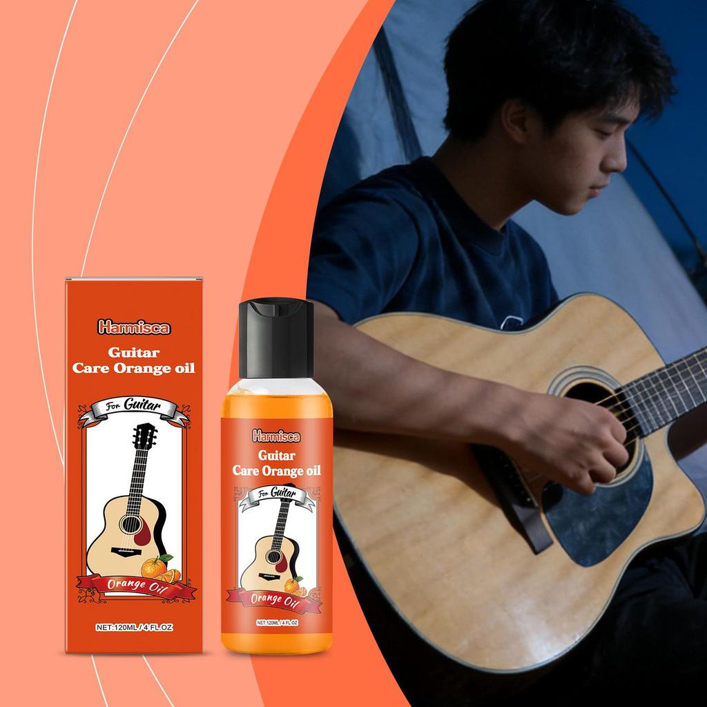 Harmisca Universal Instrument Care Orange Oil for Guitar, Piano, Erhu, Violin Maintenance and Polishing.