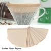 40 PCS Set Unbleached Paper Coffee Filter Papers Cone Shape Pour Over Filter  Drip Coffee Maker