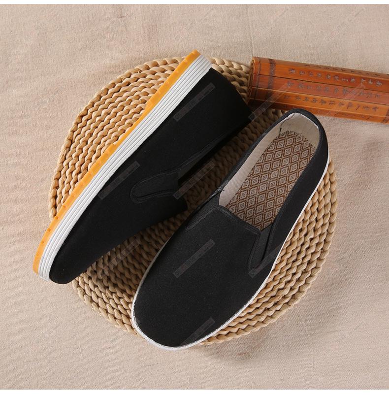 Men's Old Beijing Canvas Casual Shoes with Rubber Sole