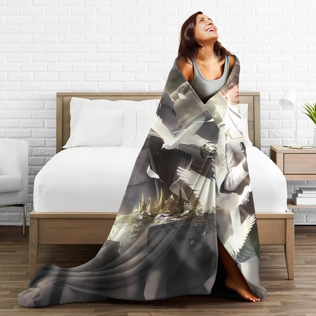 Game Love and Deepspace Sylu Blankets Quality Warm Soft Throw Blanket Winter Decorative Bedroom Print Bedspread