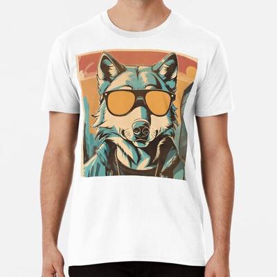 Wolf mit Sonnenbrille, im modernen Stil Pr S bis 5XL Hergestellt in der AU/USA T-Shirt