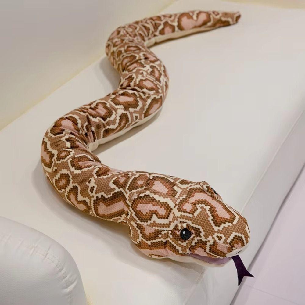 Gift Giant Snake Plush Toy Simulated Animal Hand Puppet Toy Stuffed Snake Doll  for Children Boys