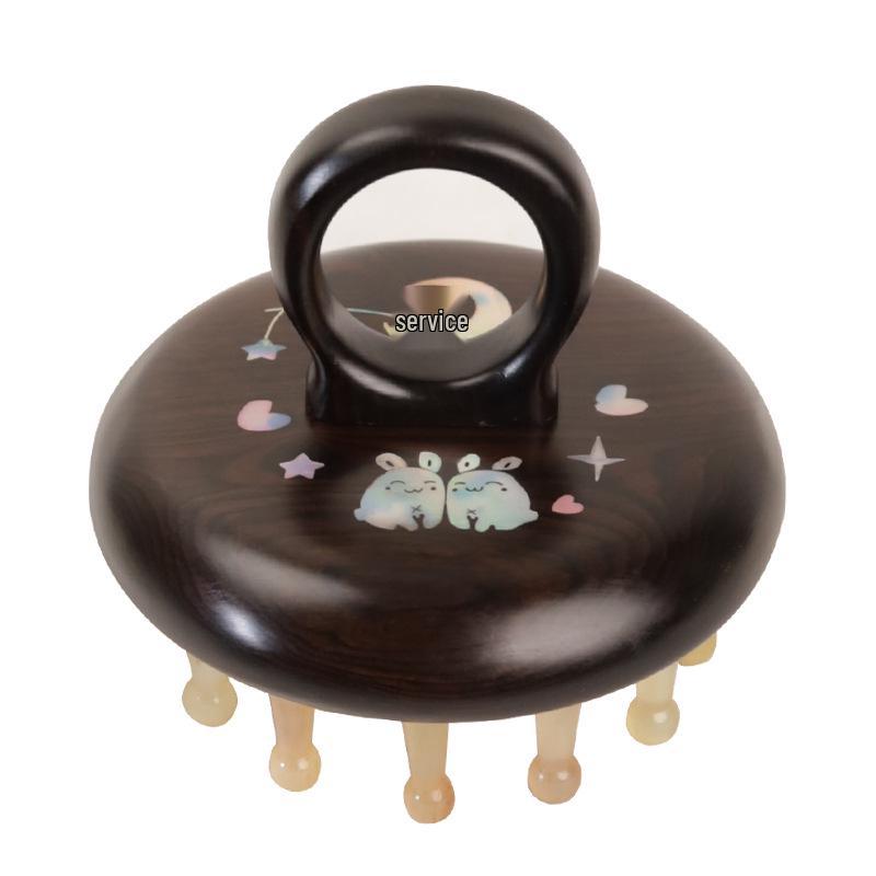 

Sheep Horn Sandalwood Comb & Rosewood Meridian Massage Brush Set