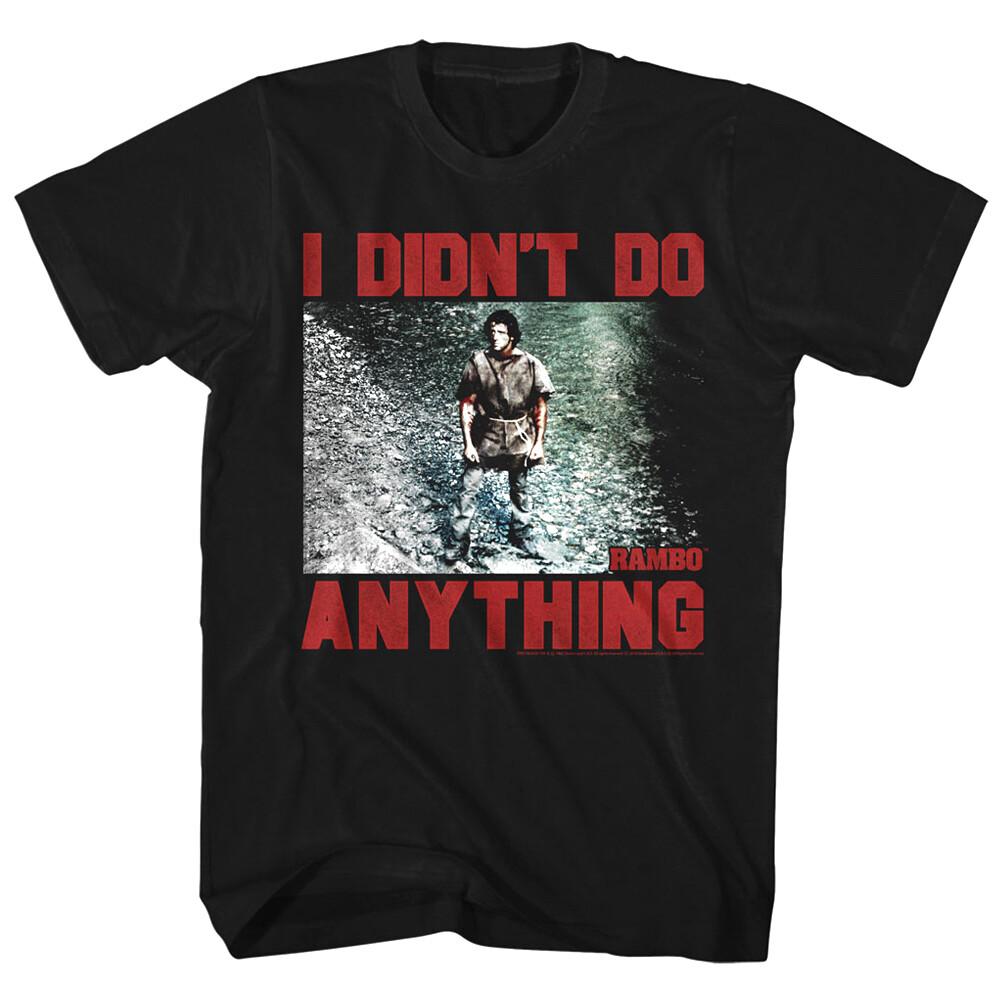 John Rambo I Didn t Do Anything Men T Shirt Jungle Action XXXL