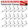4-20PCS Stainless Steel Tablecloth Clip Tablecloth Cover Clip Suitable for Outdoor Picnic Restaurant Table Clip Triangle Fixed Tablecloth Clip