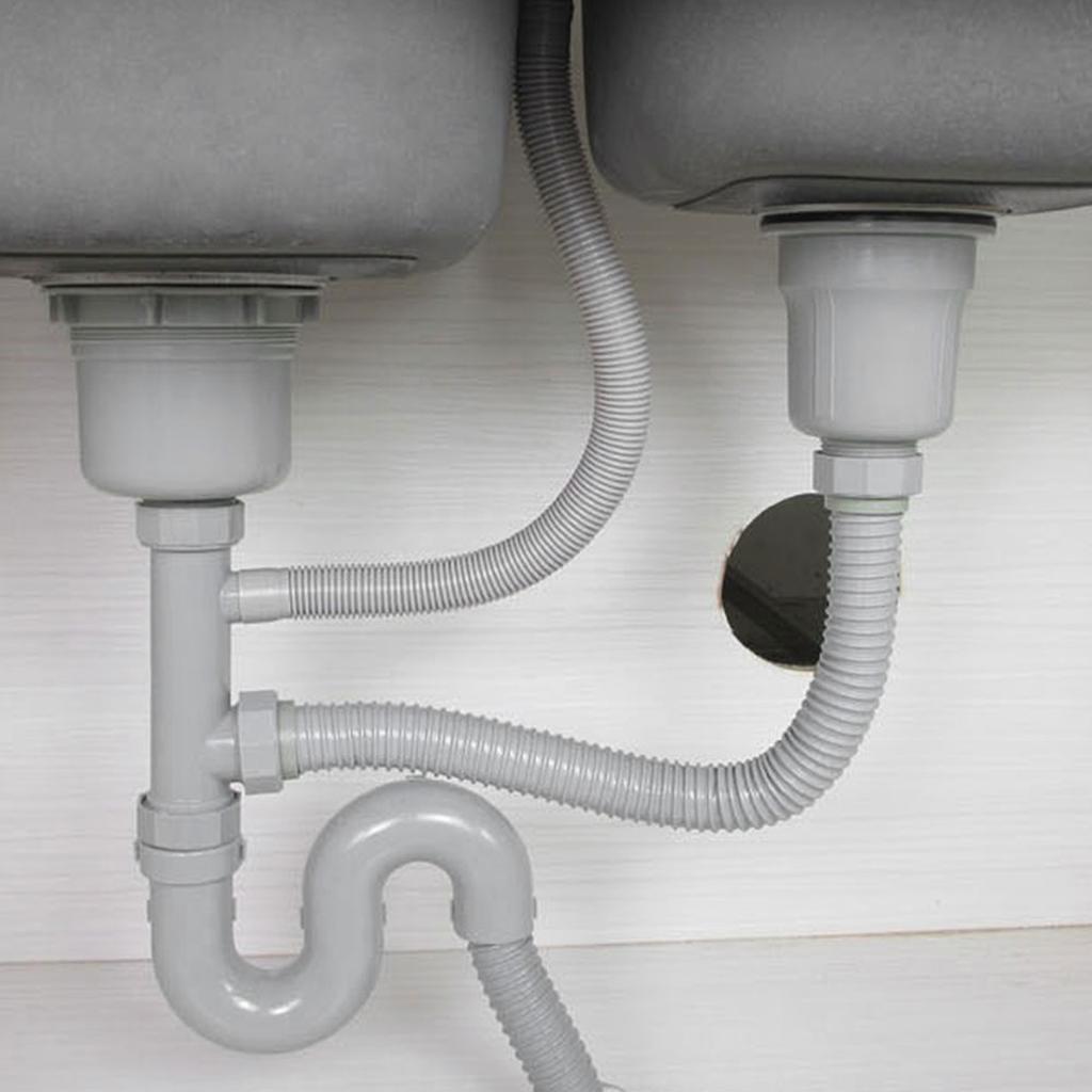 Stainless Steel S Bending Pipe Bathroom Basin Sink Water Drain Plug Draining Tool