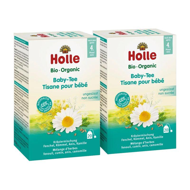 Holle Baby Organic Herbal Tea 20 Tea Bags x 2 Packs