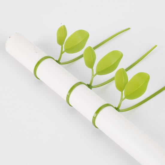 Leaf-Shaped Plant Ties Heavy Duty Zip Ties Cable Management Ties for Garden Plant Support And Home Office Cord Organization