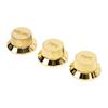 3PCS Electric Bass Volume Knob Plastic 2T1V Fine Workmanship Guitar Potentiometer Knob for Replacement