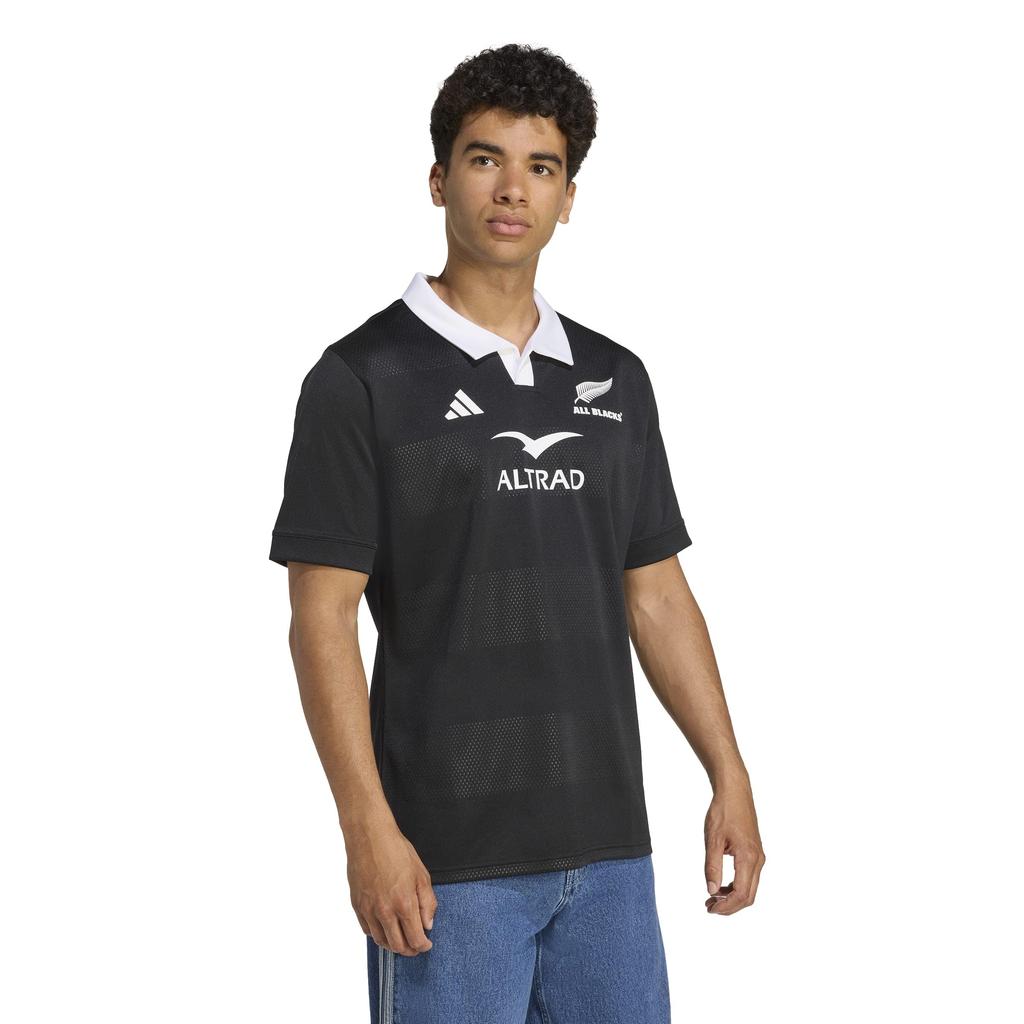 Adidas Short Sleeve Uniform Rugby ALL BLACKS Home Replica Jersey KKX49 All Black T-Shirt Men's (JL8023)