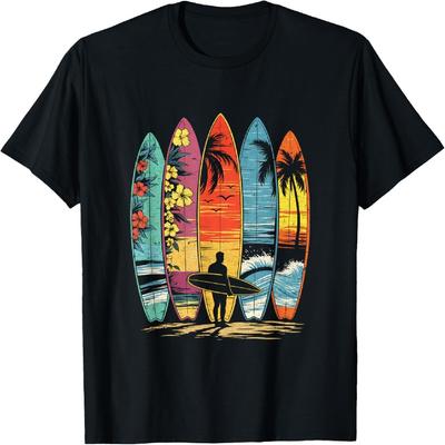 Camiseta para Hombre y Mujer, Surfista de Hawái, Amante del Surf en Olas, Surfero de Playa