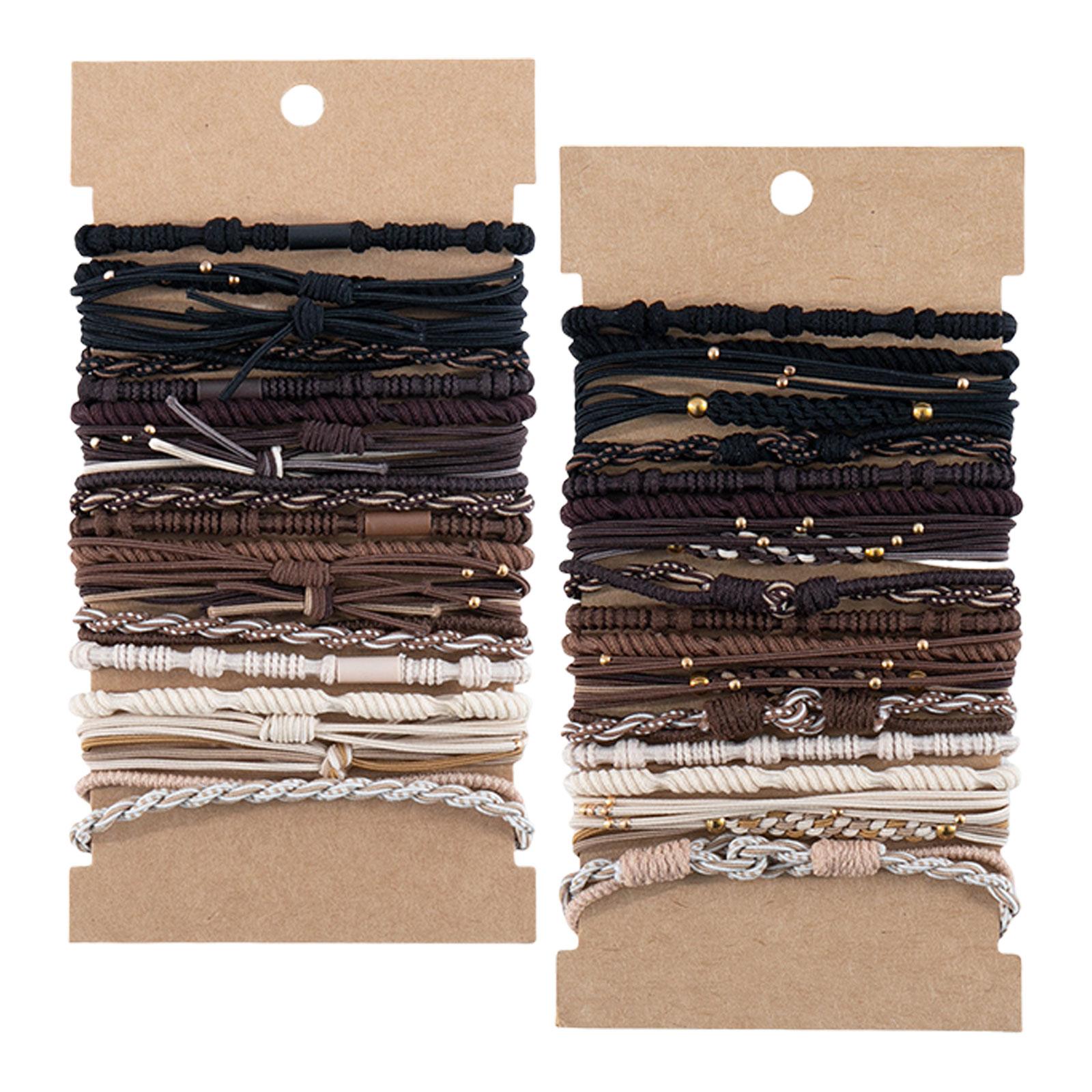 

Set of 24 Soft Woven Elastic Hair Bands Comfortable Accessories Hair Elastics Colorful Hairbands Elastic Hair Ties 3