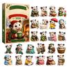 2D Christmas Advent Calendar, Cute Pet Series, Hanging Ornaments for Christmas Tree Holiday Decorations