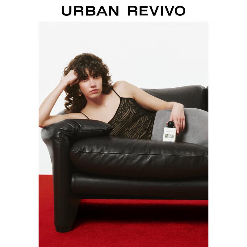 UR Women's Hollow-out Textured Strappy Knit Top