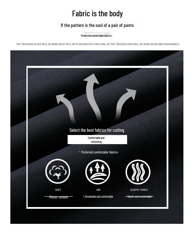 Men's 2023 Spring/Autumn Loose Straight Cotton Casual Trousers - Trendy Korean All-Match Style