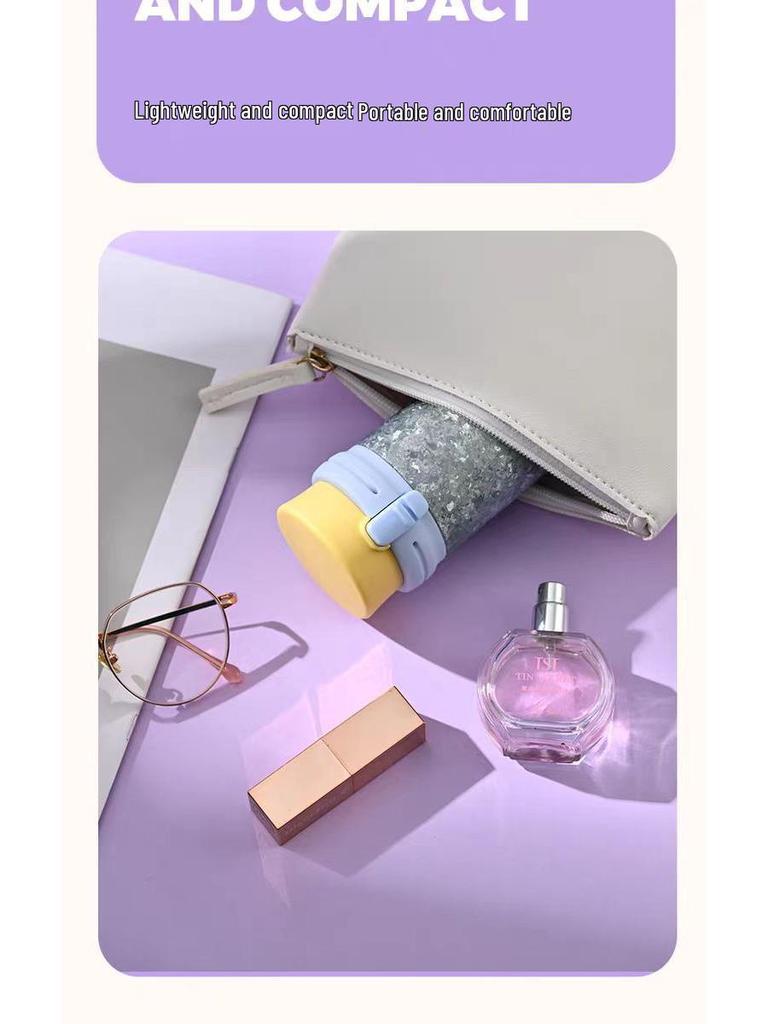 Kashima Titanium Insulated Travel Mug - Portable Double-Layer Pop-Up Pocket Cup for Outdoor Cycling & Climbing, with Gift Box.