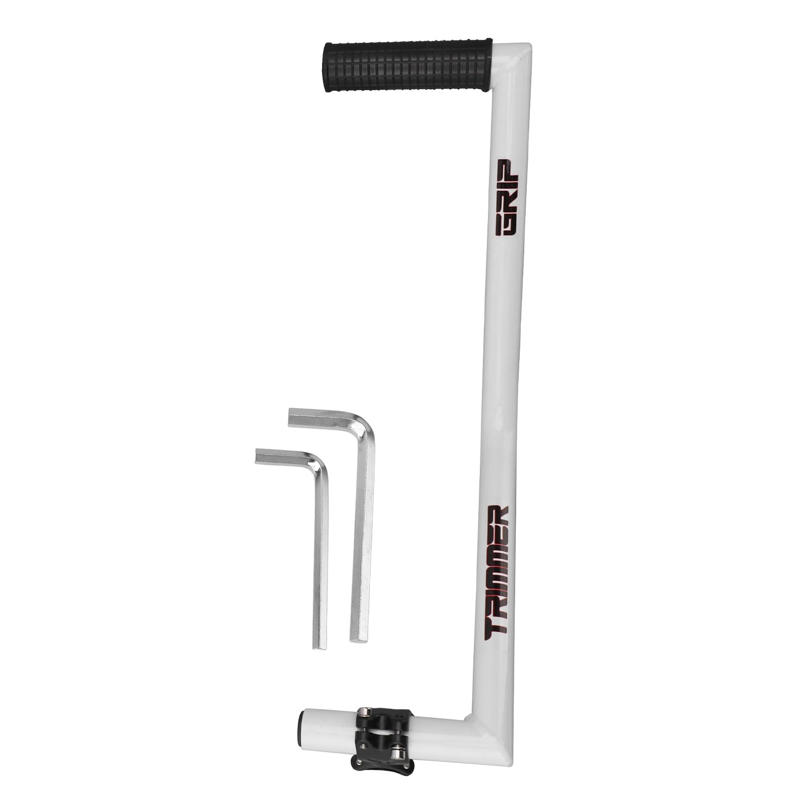 

Aluminum Alloy Trimmer Comfortable Grip for Grassland Easy Lawn Mower Accessory for Lawn and Landscape Care Grip, Maintenance, Installation, Mowing, білий