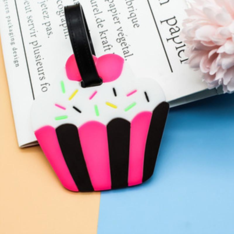 Travel Accessories Creative Baggage Boarding Luggage Tag Animal Cartoon Silica Gel Suitcase ID Address Label Holder Portable