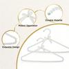 1/2/5/10ps artificial pearl bead bow hanger 40cm pearl dress long pants adult clothing hanger princess cape wedding dress hanger