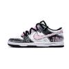 Dunk Spade Seal Synthetikleder Dämpfung, Abriebfeste Low-Top-Skateboardschuhe Unisex Schwarz Rosa HF5441-100(Team1027-)