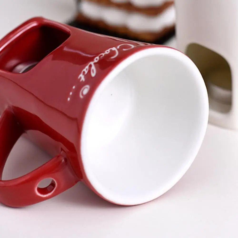 Nordic Style Hot Pot Cup Detachable Chocolate Melt Oven Cup Creative Chocolate Mug Gift