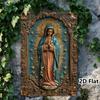 Vintage Our Lady of Guadalupe Metal Tin Sign Wall Art Decor for Home Bar Garage
